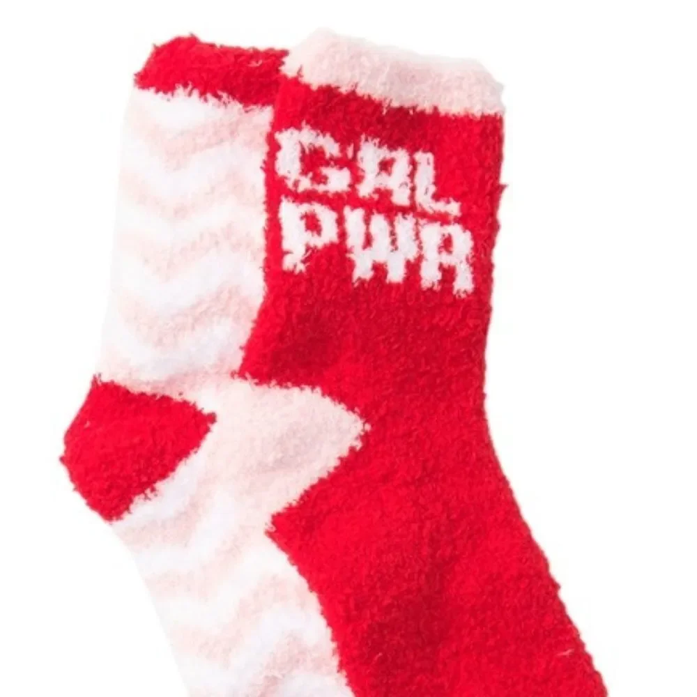 Free Press Fuzzy Socks Micro Crew Pack of 2